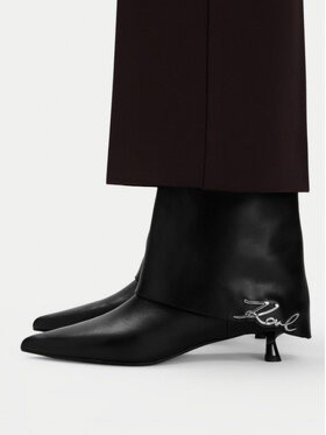 KARL LAGERFELD Botki KL30141 Czarny