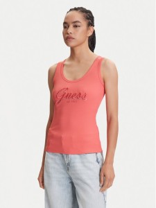 Guess Top W5YP00 KCXJ2 Różowy Regular Fit