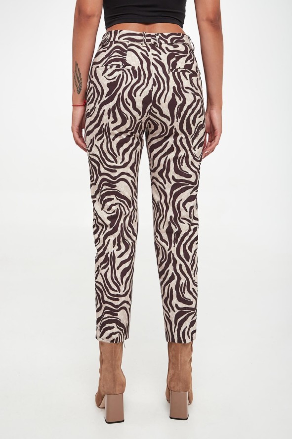 Spodnie damskie w zwierzęcy wzór JOOP!