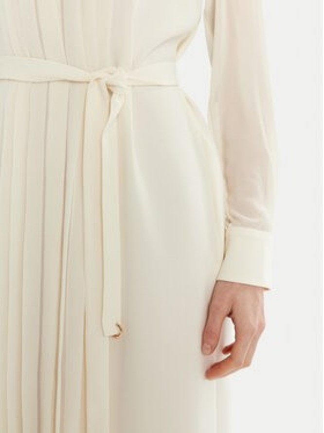 Marella Sukienka koszulowa Iorgo 2513221073 Écru Regular Fit