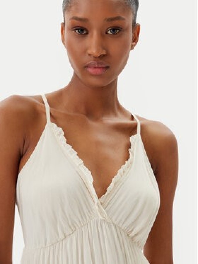 Haveone Sukienka letnia AFF-N011 Écru Loose Fit