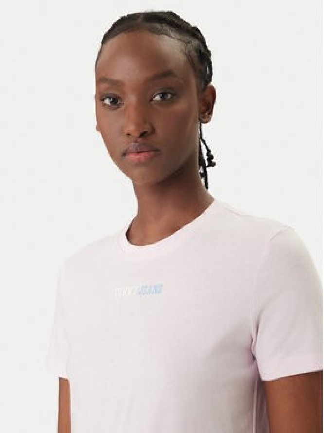 Tommy Jeans T-Shirt DW0DW22277 Różowy Regular Fit