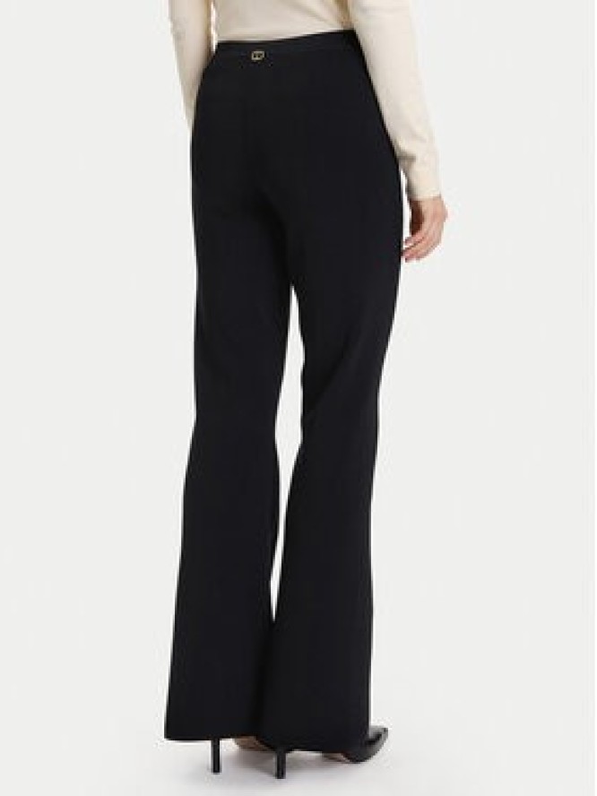 TWINSET Spodnie materiałowe 252TP3206 Czarny Flare Fit