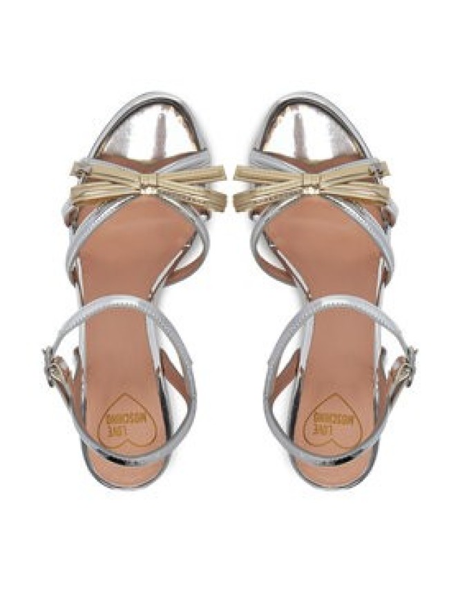 LOVE MOSCHINO Sandały JA16096G1MJE190A Srebrny