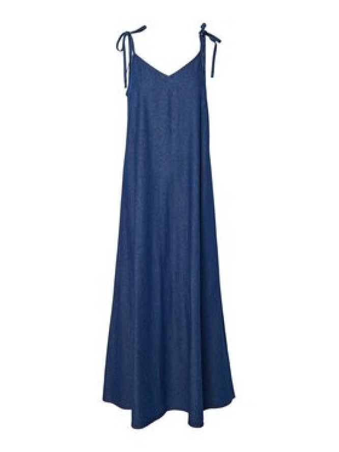 Pieces Sukienka jeansowa Tenim 17157940 Granatowy Loose Fit