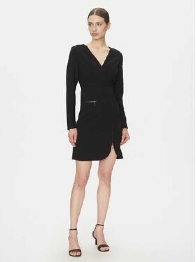 DKNY Sukienka koktajlowa DD4JI62A Czarny Slim Fit