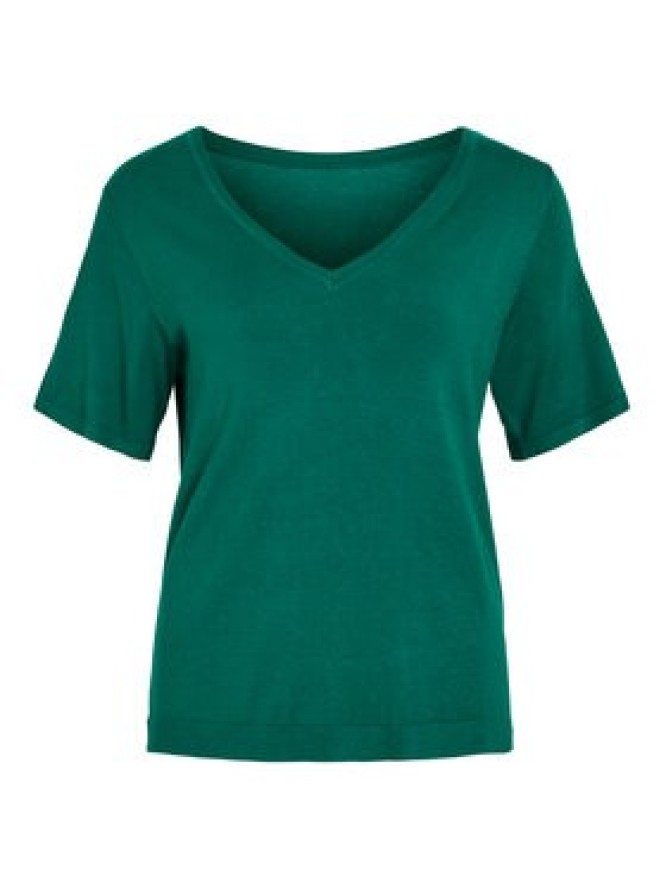 Vila Sweter Wennie 14100578 Zielony Regular Fit