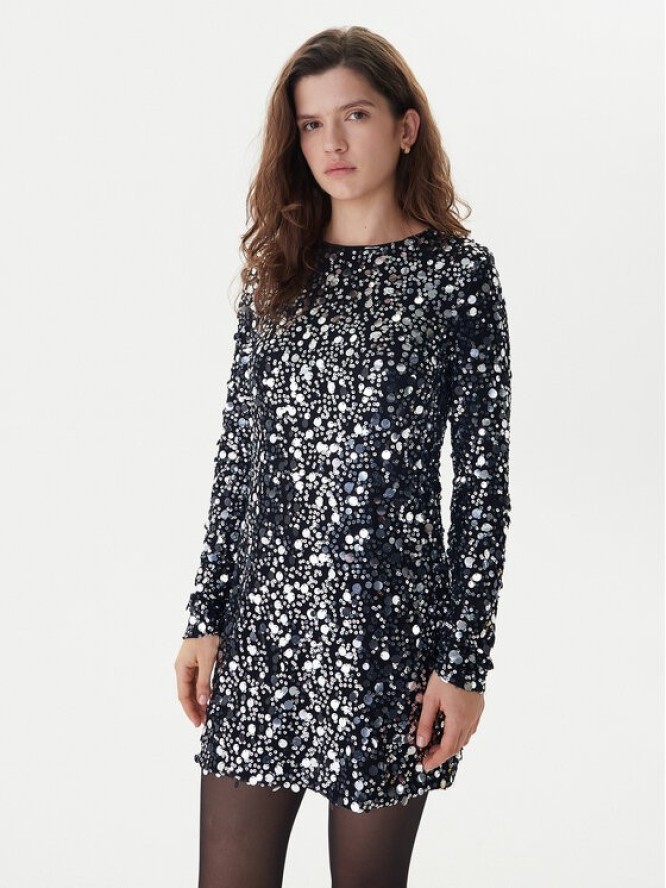 ONLY Sukienka koktajlowa Anika 15358384 Czarny Loose Fit