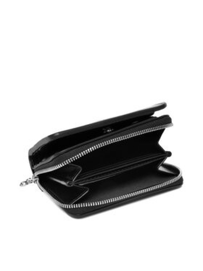 Calvin Klein Portfel Ck Metallic Flap Zip Around LV04F1103G Czarny