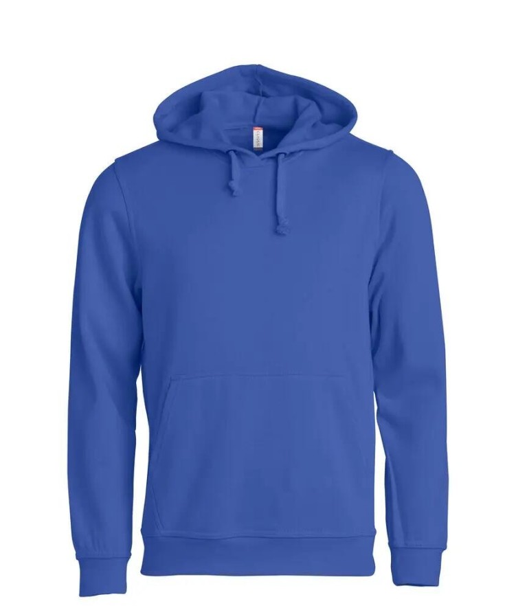 clique Basic Hoody – bluza z kapturem unisex, tkanina odporna na piling – blue