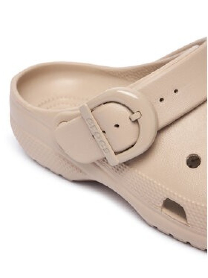 Crocs Klapki Classic Enamel Buckle Clog 213347 Beżowy