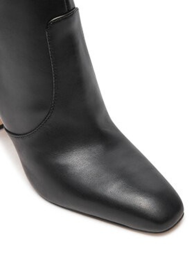 Guess Botki Caitte FLDCAT LEA10 Czarny