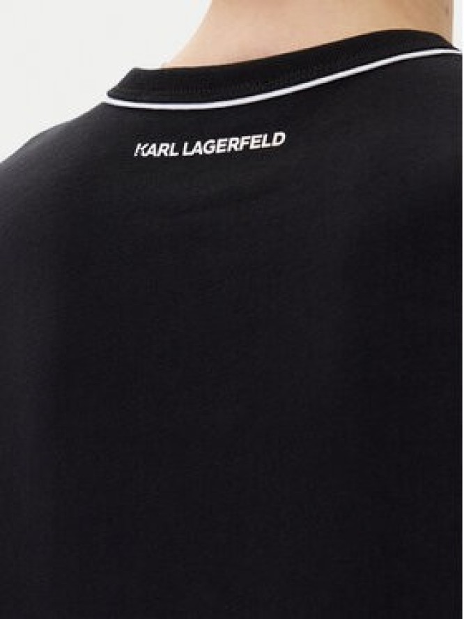 KARL LAGERFELD Bluza A2W20066 Czarny Regular Fit
