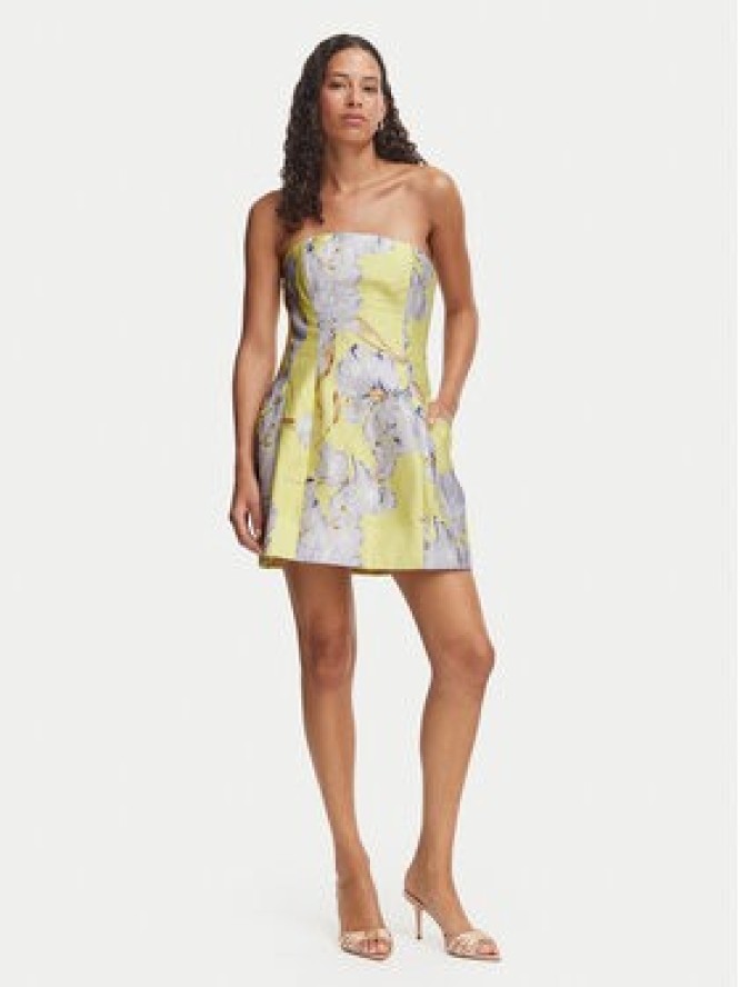Bardot Sukienka koktajlowa Karoline 60099DB9 Żółty jasny Regular Fit