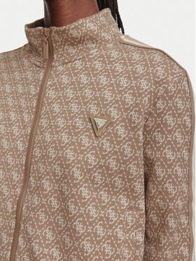 Guess Bluza V6YQ28 K5183 Brązowy jasny Regular Fit