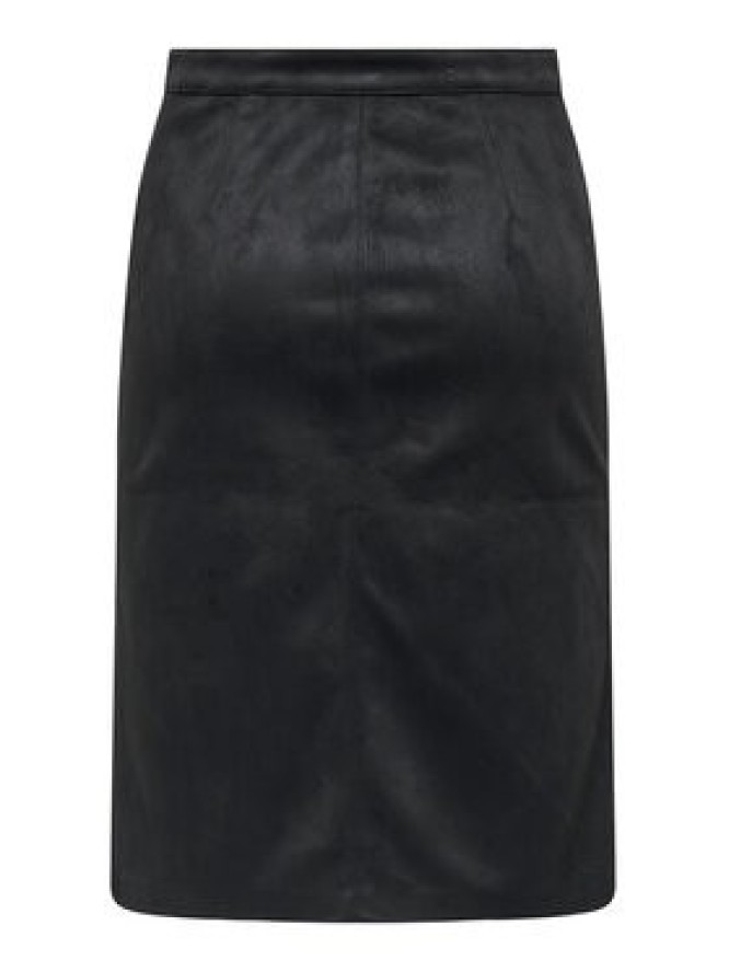 ONLY Spódnica z imitacji skóry Loline 15357433 Czarny Regular Fit