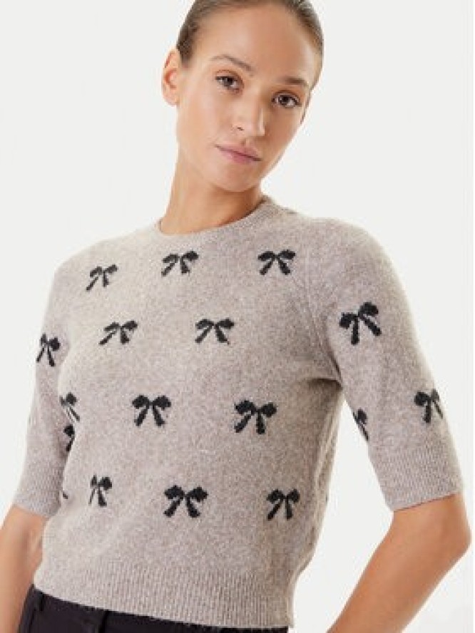 Vero Moda Sweter Doffy 10330793 Beżowy Regular Fit