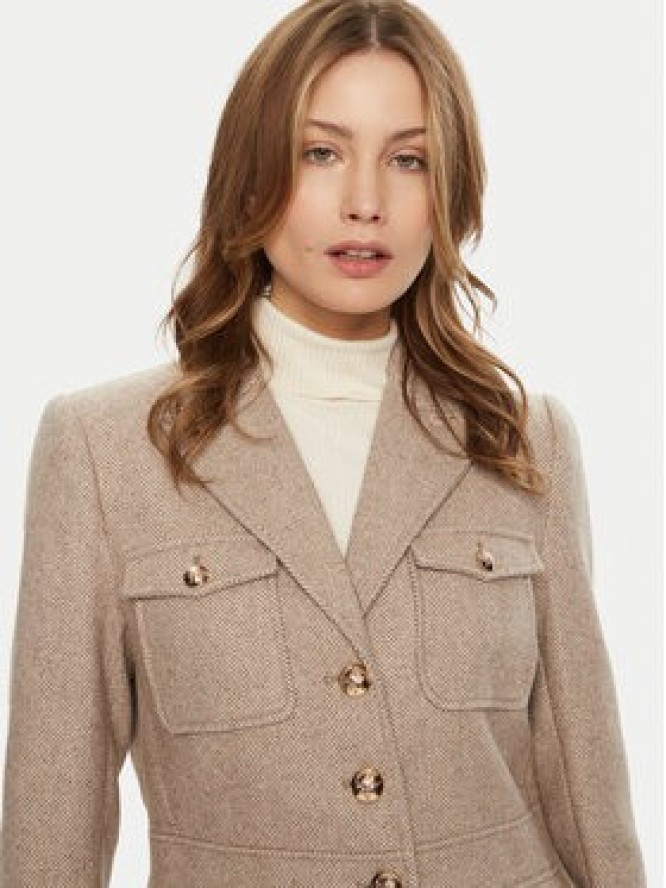 Bruuns Bazaar Marynarka Baki BBW4290 Beżowy Slim Fit