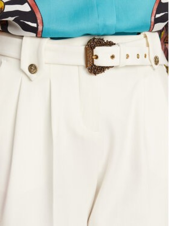 Versace Jeans Couture Spodnie materiałowe 78HAA111 Biały Straight Fit