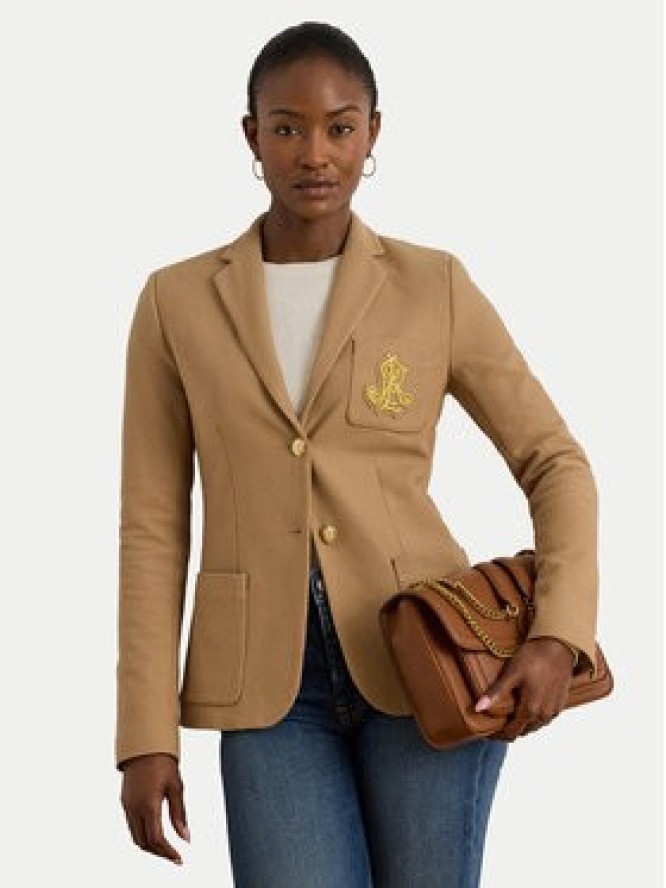 LAUREN RALPH LAUREN Marynarka 200797305018 Beżowy Slim Fit