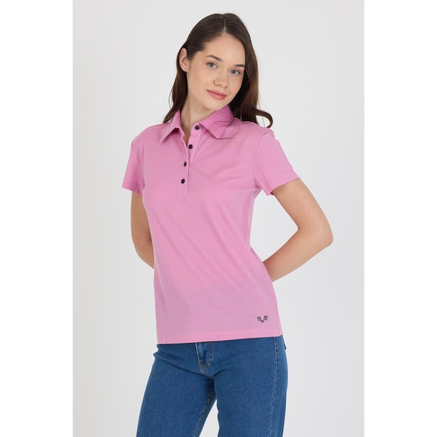 Koszulka Polo Damska 100% Merino Woolona