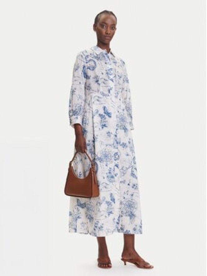 Fracomina Sukienka koszulowa FJ25SD3004W621N4 Niebieski Regular Fit