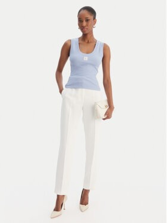 Fracomina Top FP26ST2001J40101 Błękitny Slim Fit