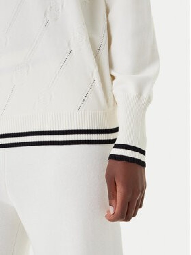 Liu Jo Sport Sweter TF5206 MS63L Écru Regular Fit