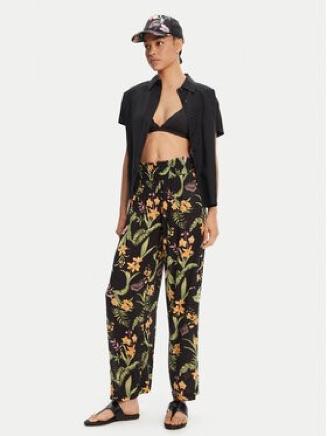 Roxy Spodnie materiałowe Along The Beach ERJX603439 Czarny Regular Fit