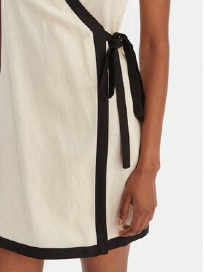 Seafolly Sukienka letnia Beach Bound 55589-DR Beżowy Slim Fit