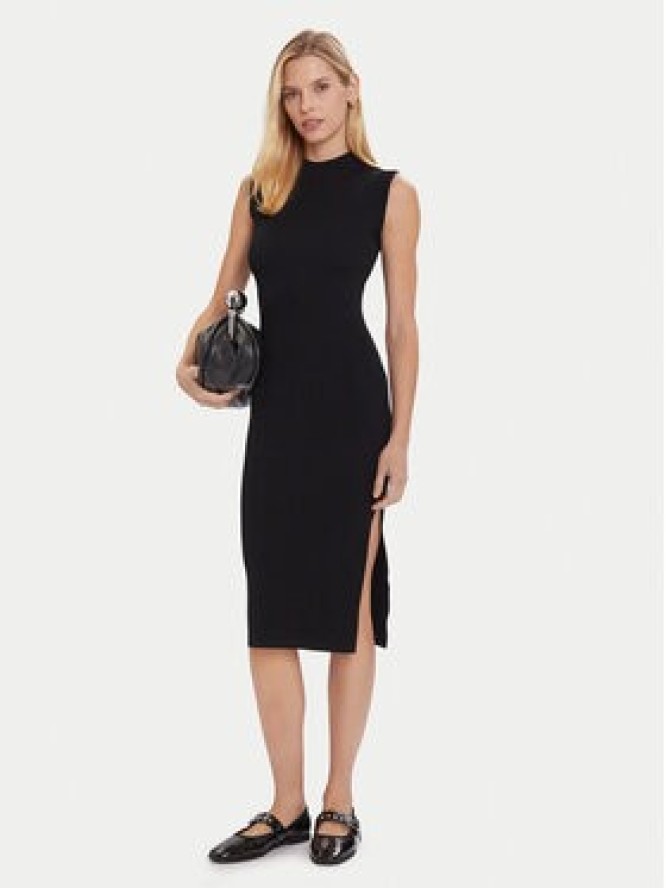 Morgan Sukienka dzianinowa 252-RMLISEA Czarny Slim Fit