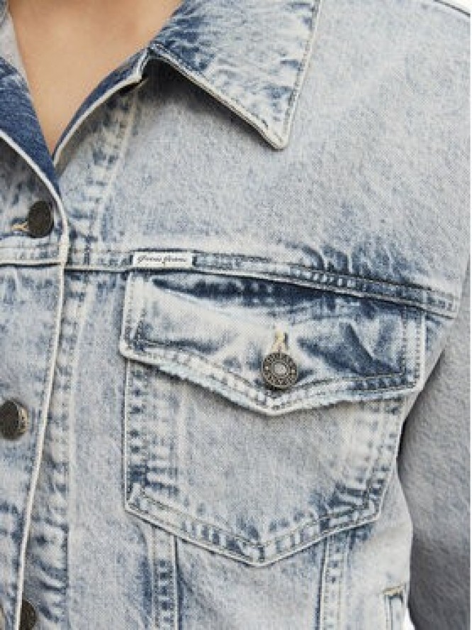 Guess Jeans Kurtka jeansowa W6GN56 D5M57 Niebieski Oversize