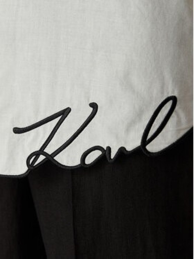 KARL LAGERFELD Koszula B2W46034 Kremowy Oversize