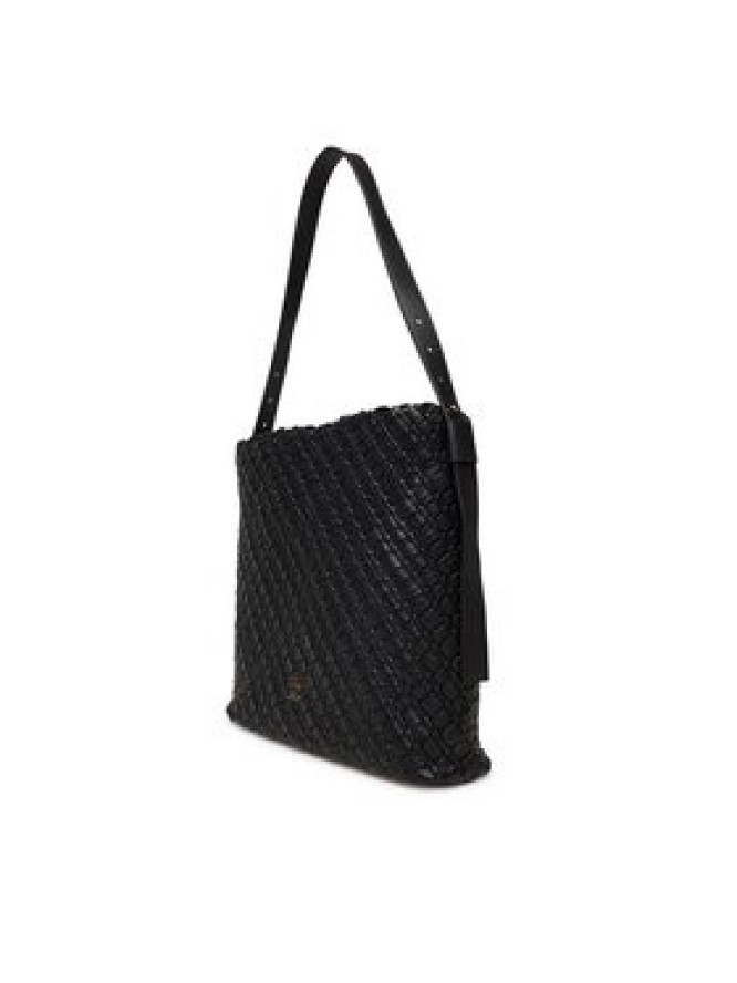 Tommy Hilfiger Torebka Th Braided Maxi Hobo AW0AW18161 Czarny