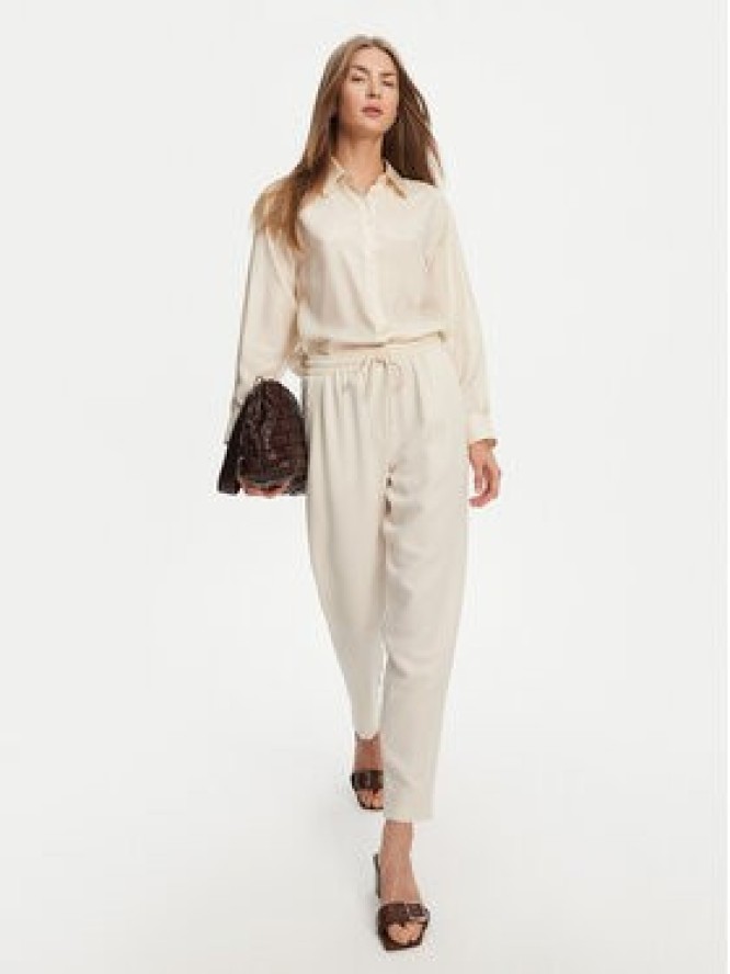 Marella Spodnie dresowe Abitata 2513131045 Écru Regular Fit