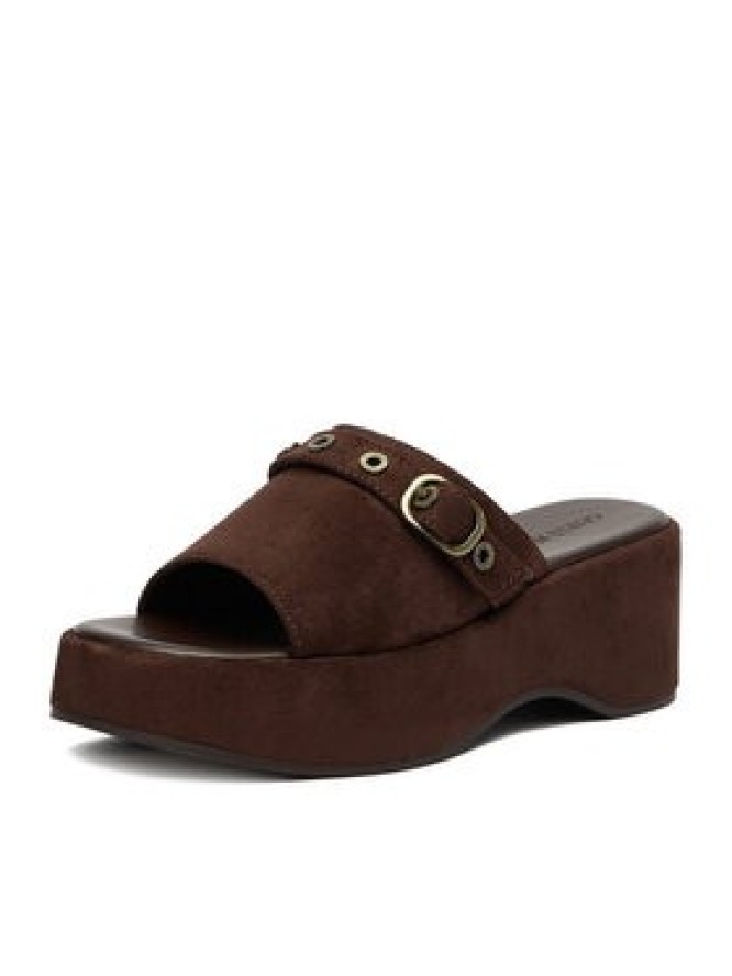 Guess Jeans Klapki CEO-HY20091-1 Brązowy