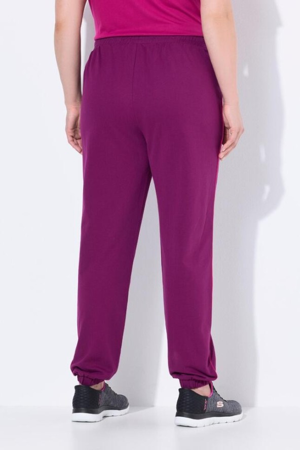 Damskie Spodnie dresowe lamówka z boku elastyczny ściągacz elastyczny dół