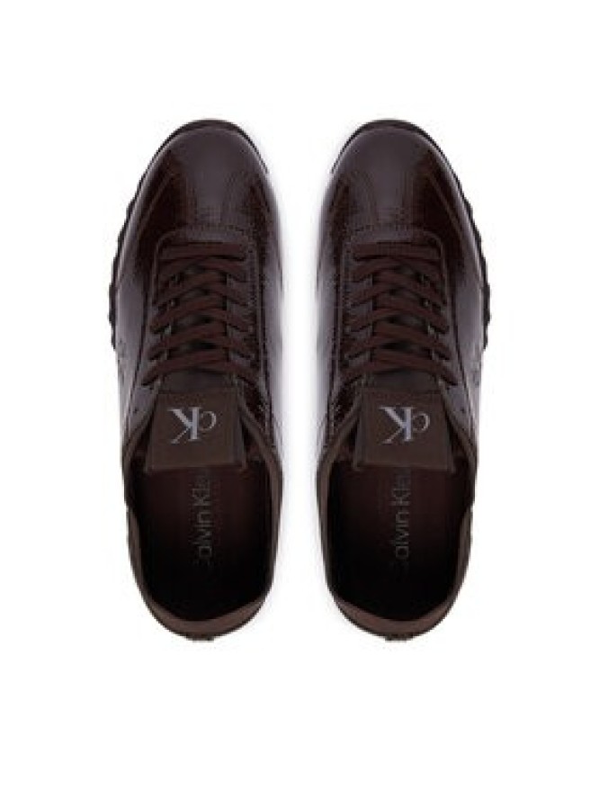 Calvin Klein Sneakersy Low Profile Run Mg Pol Mix Mat HW0HW03284 Bordowy