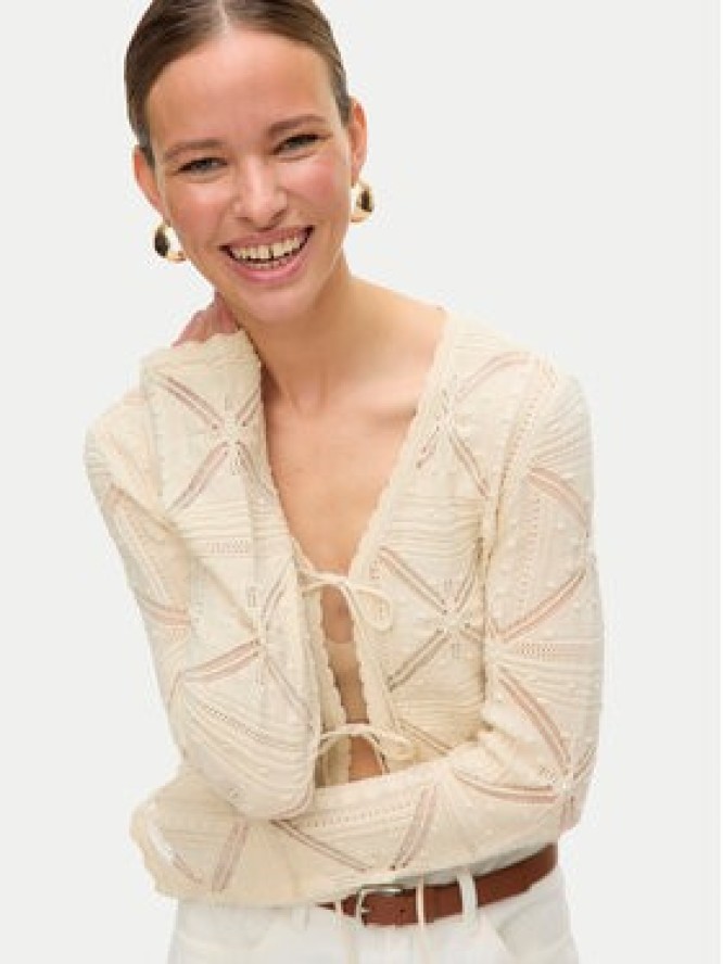 Vero Moda Kardigan Lola 10337188 Beżowy Regular Fit