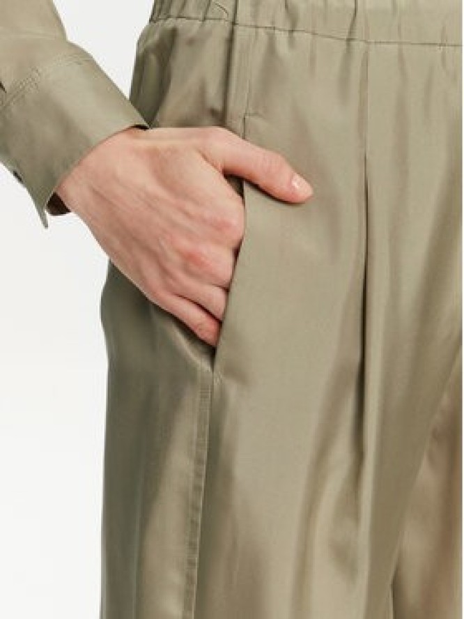 Marella Spodnie materiałowe Abetaia 2513131095 Zielony Relaxed Fit