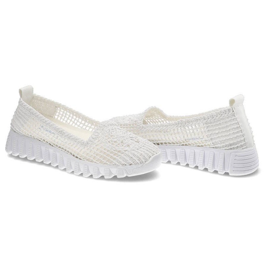 Białe Półbuty New Performance Damskie Wygodne Obuwie