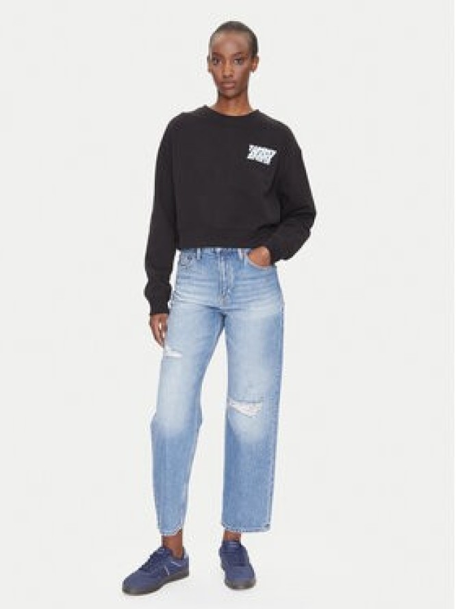 Tommy Jeans Bluza DW0DW21345 Czarny Relaxed Fit