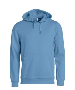 clique Basic Hoody bluza z kapturem unisex, materiał antymechacący – light blue