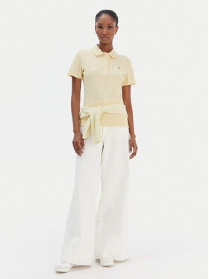 Tommy Hilfiger Polo 1985 WW0WW43225 Żółty Slim Fit