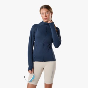 Bluza turystyka damska Swedemount Ultra Light Tech Midlayer Hood szybkoschnąca