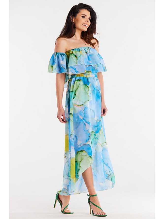 Awama Bluzka w kolorze błękitno-żółtym rozmiar: L/XL