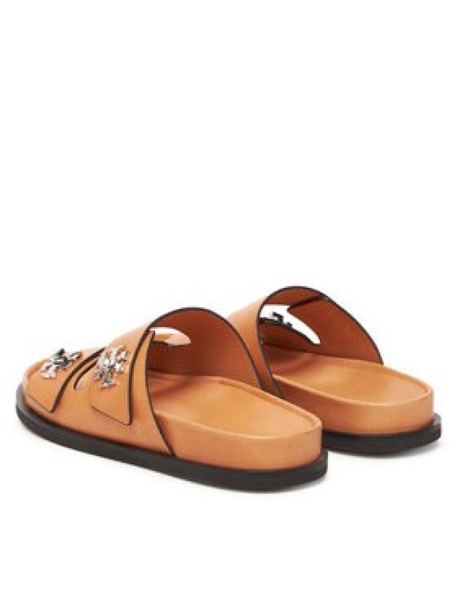 Tory Burch Klapki T Lock Sport Slide 166905 Brązowy