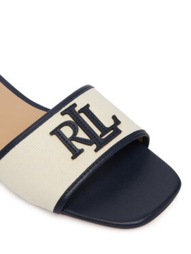 LAUREN RALPH LAUREN Klapki Everley Sld2 802P04395001 Écru