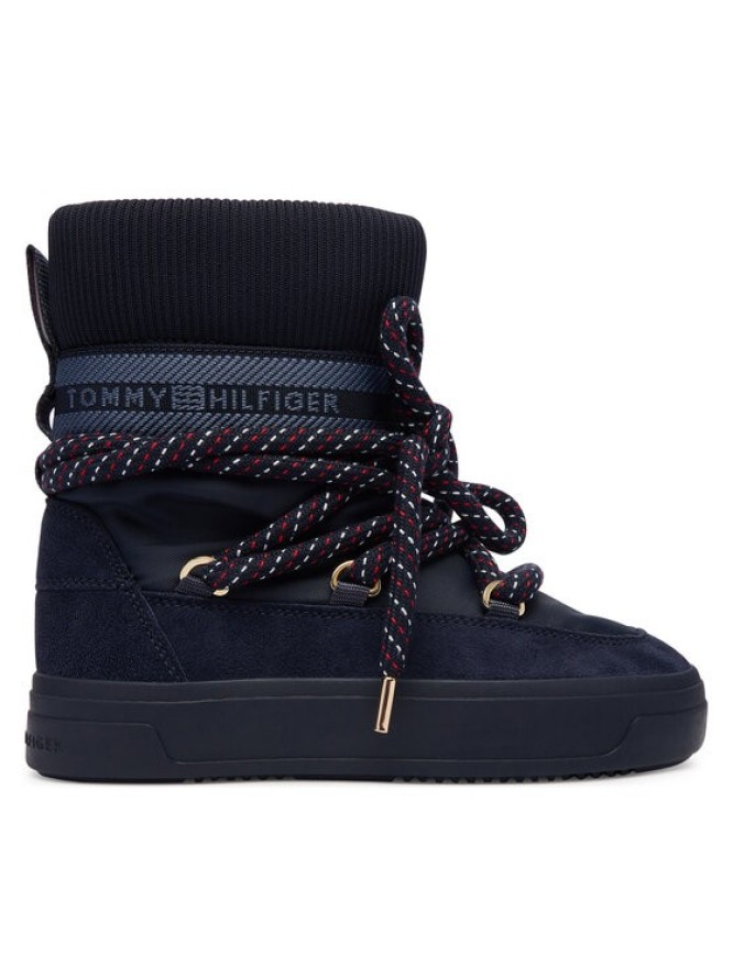 Tommy Hilfiger Śniegowce Tommytech Rwb Snowboot Warm FW0FW09163 Granatowy