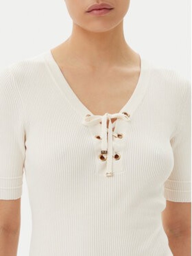 Morgan Sweter 251-MFEMI Beżowy Slim Fit